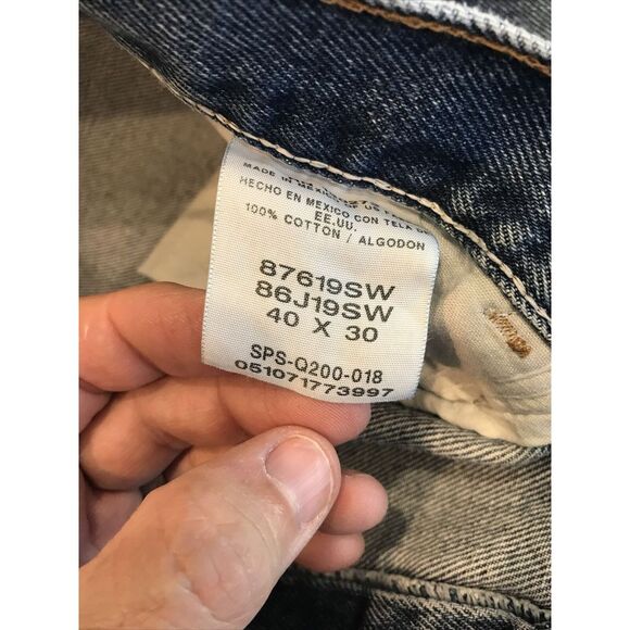 Men's Rustler Jeans 40x30 Regular Fit Boot Work Pants Heavy Duty Stronger Denim - Picture 6 of 7